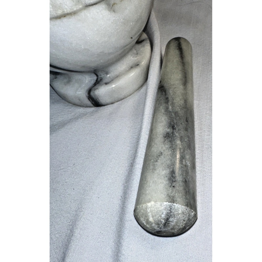 Vintage Cooks Club Marble Mortar & Pestle Set 4 inches Excellent Condition - Picture 5 of 9